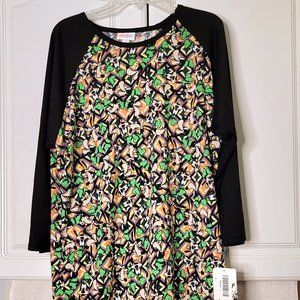 LULAROE L RANDY TEE • DISNEY COLLECTION • GOOFY •RARE HARD TO FIND PRINT NWT